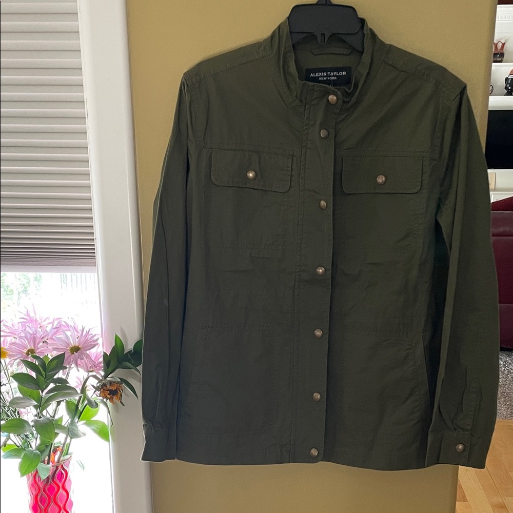 NWT Alexis Taylor Women's Green Utility Jacket